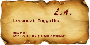Losonczi Angyalka névjegykártya